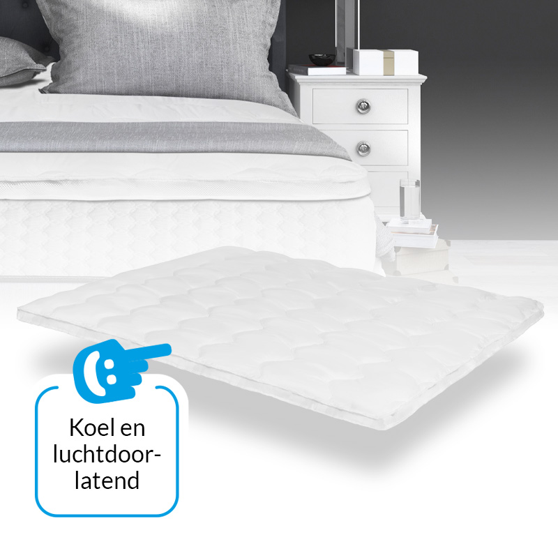 3D Air Dual Layer Hotel Oplegmatras – met handige elastieken