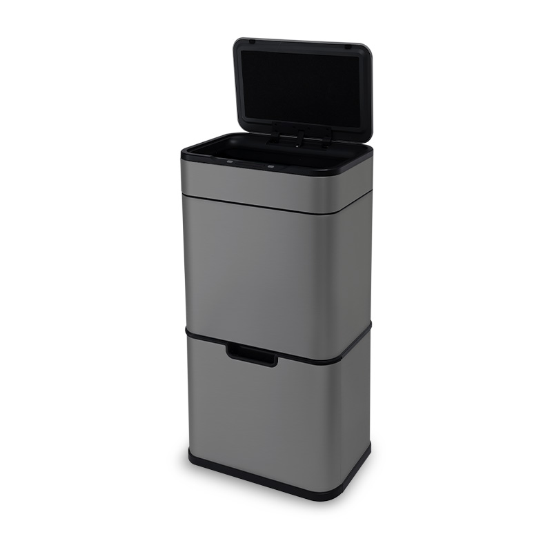 Hygiënische Sensor Prullenbak 60L – Antraciet