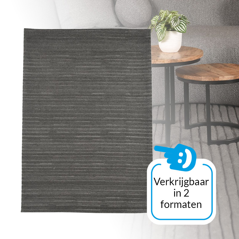 Vloerkleed Luxy – Antraciet