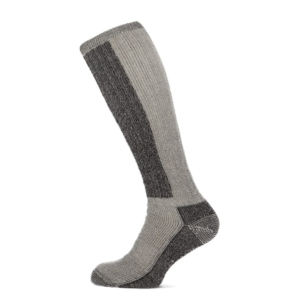 Basset Thermosokken Kniehoogte Merinowol Off White Black-43/46