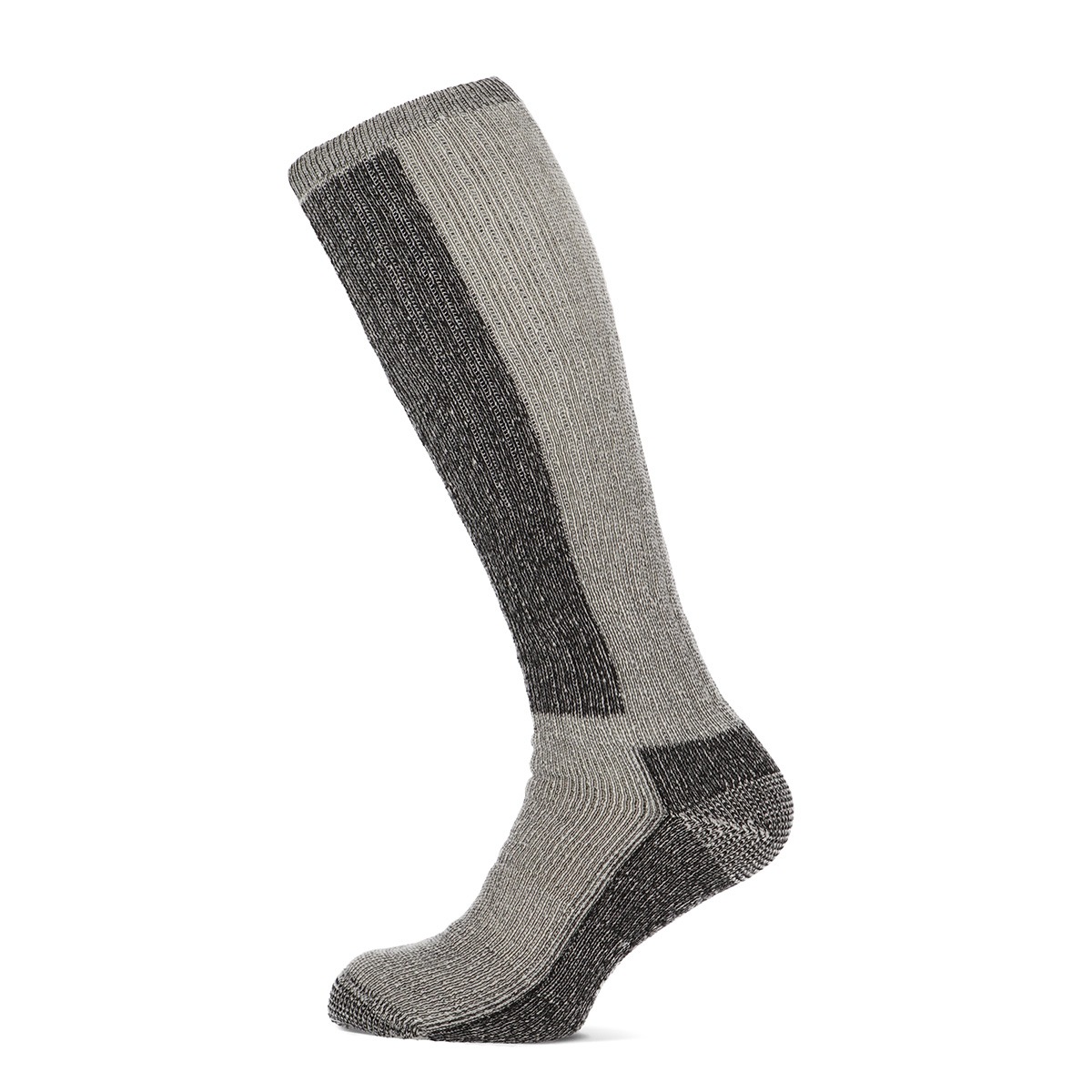 Basset Thermosokken Kniehoogte Merinowol Off White Black-43/46