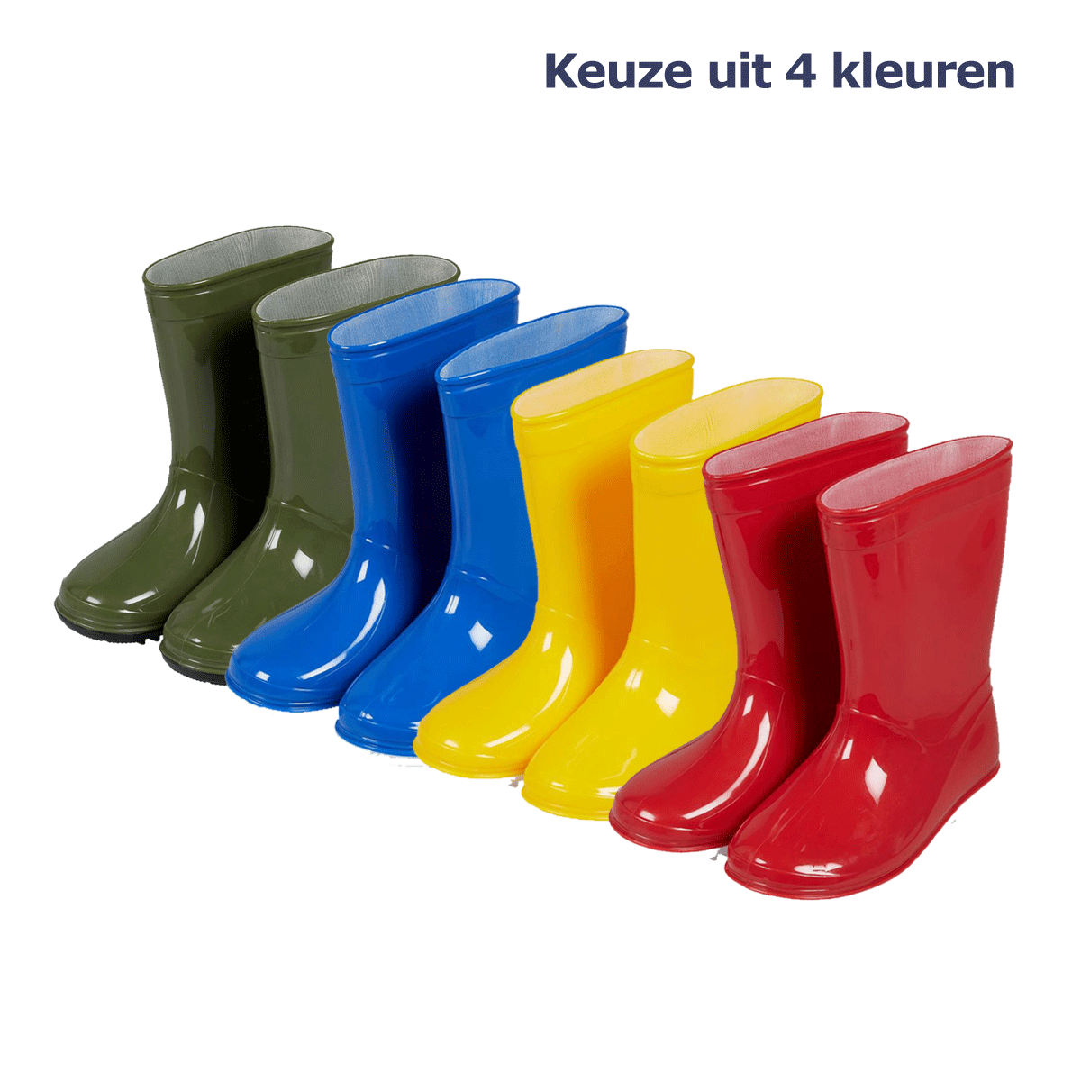 XQ Kinder Regenlaarzen Geel-34