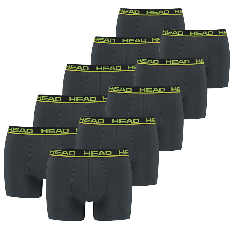 Head Boxershorts 10-pack Phantom / Lime Punch-XXL
