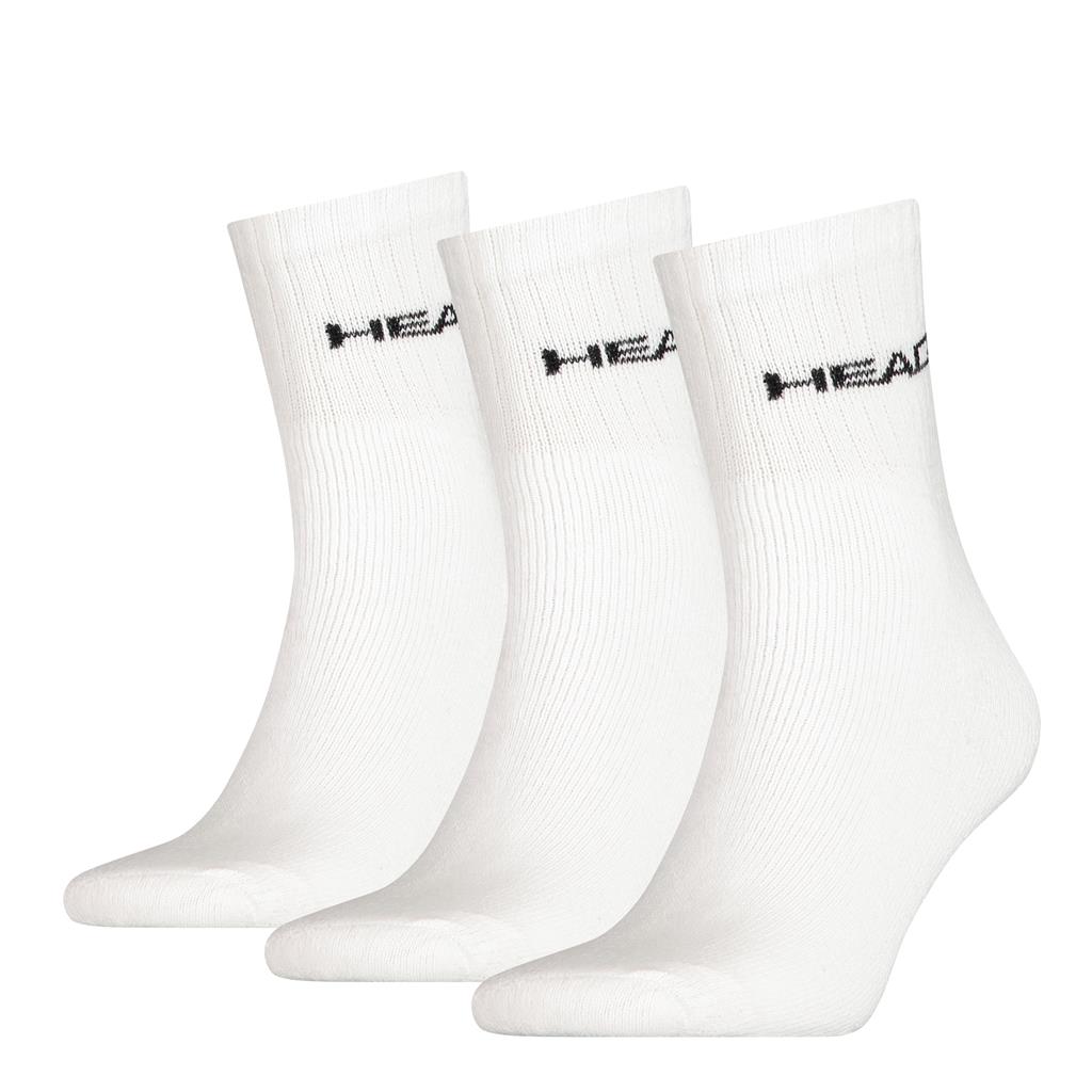 Head Short Crew Sock 3-pack White-35-38