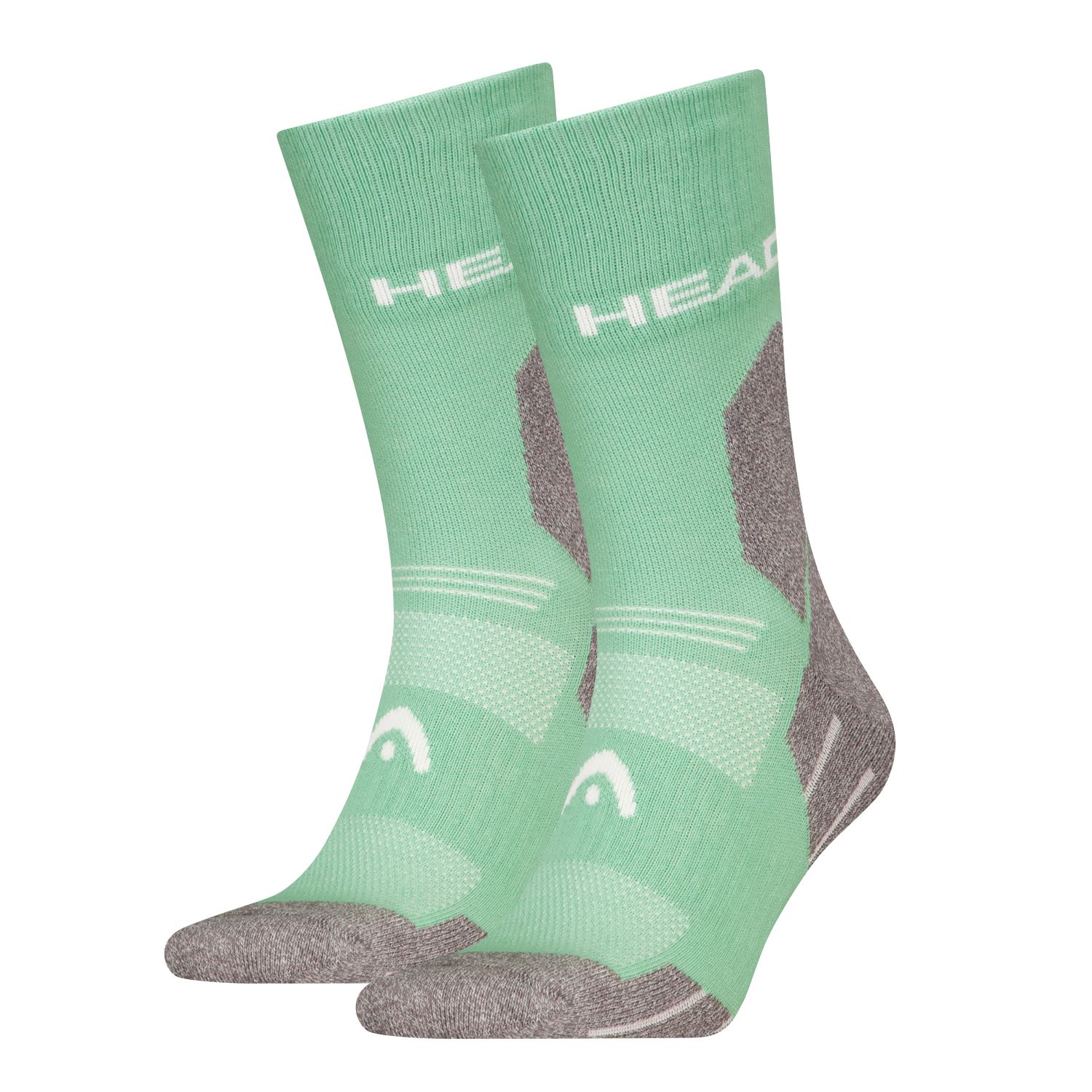 HEAD Wandelsokken All Climates Hiking Crew 2-pack Licht Groen-39/42