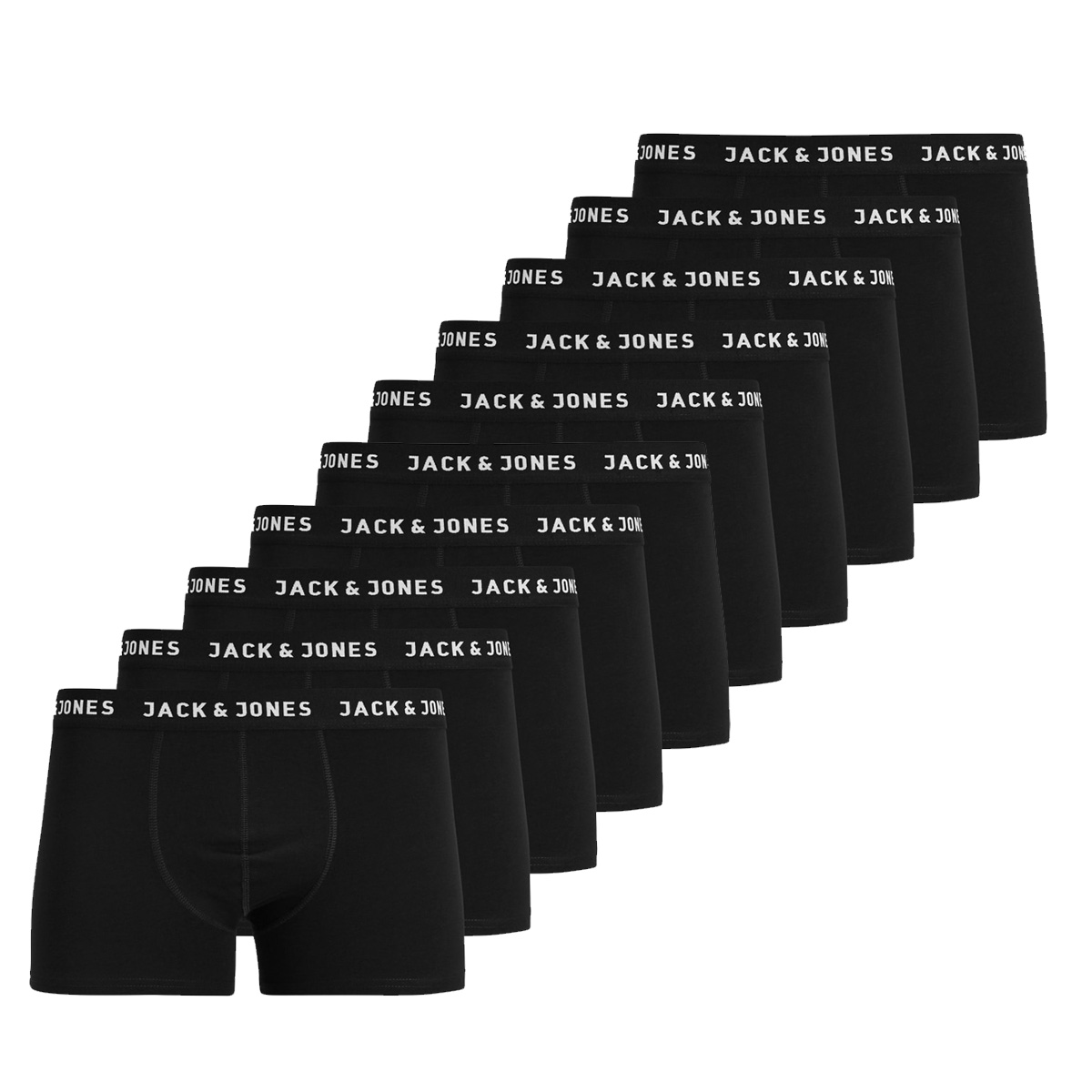 Jack & Jones Boxershorts JACHUEY Trunks 10-pack Zwart-L