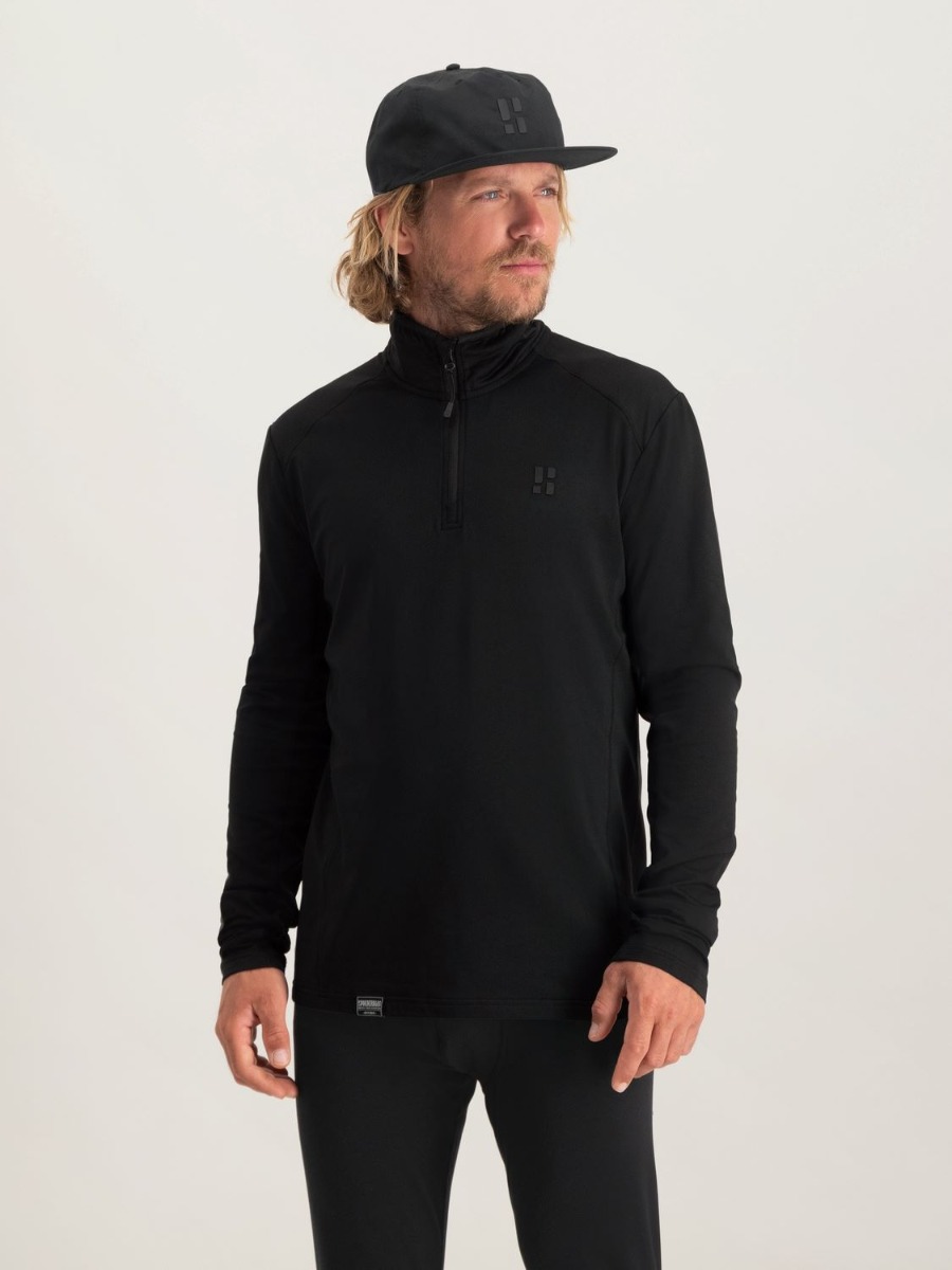 Poederbaas Midlayer Pully Heren Four Seasons Lightweight Zwart-M