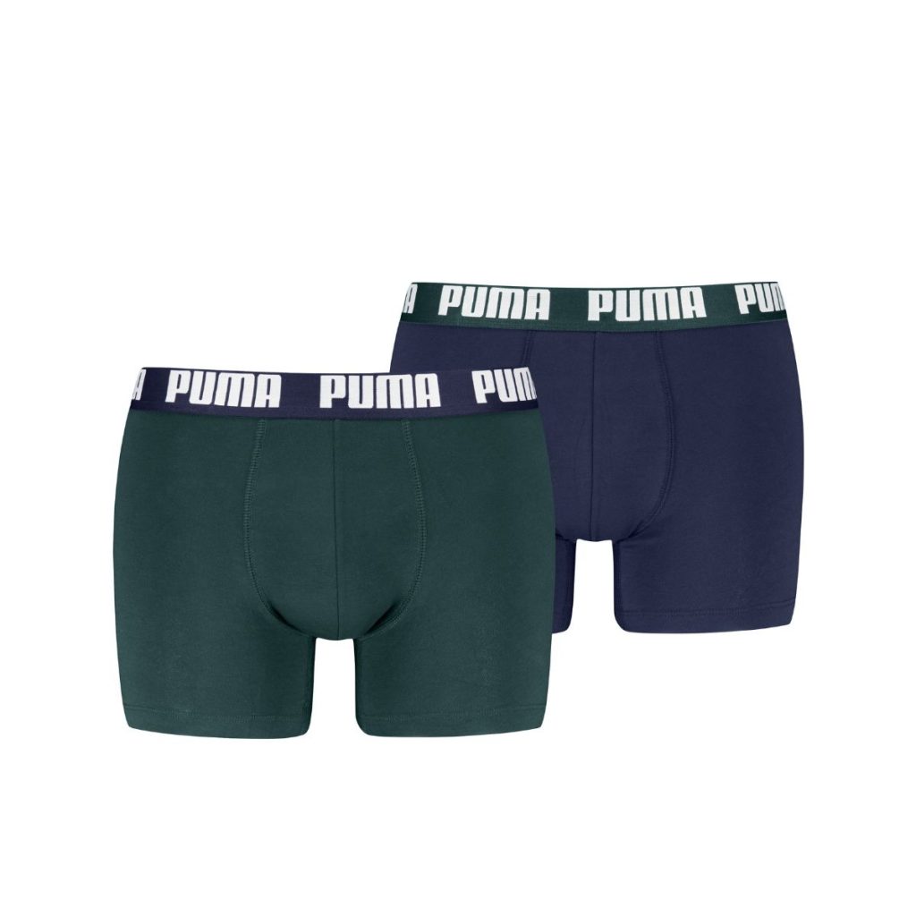 Puma Boxershorts Everyday Basic 2-pack Green / Navy-M