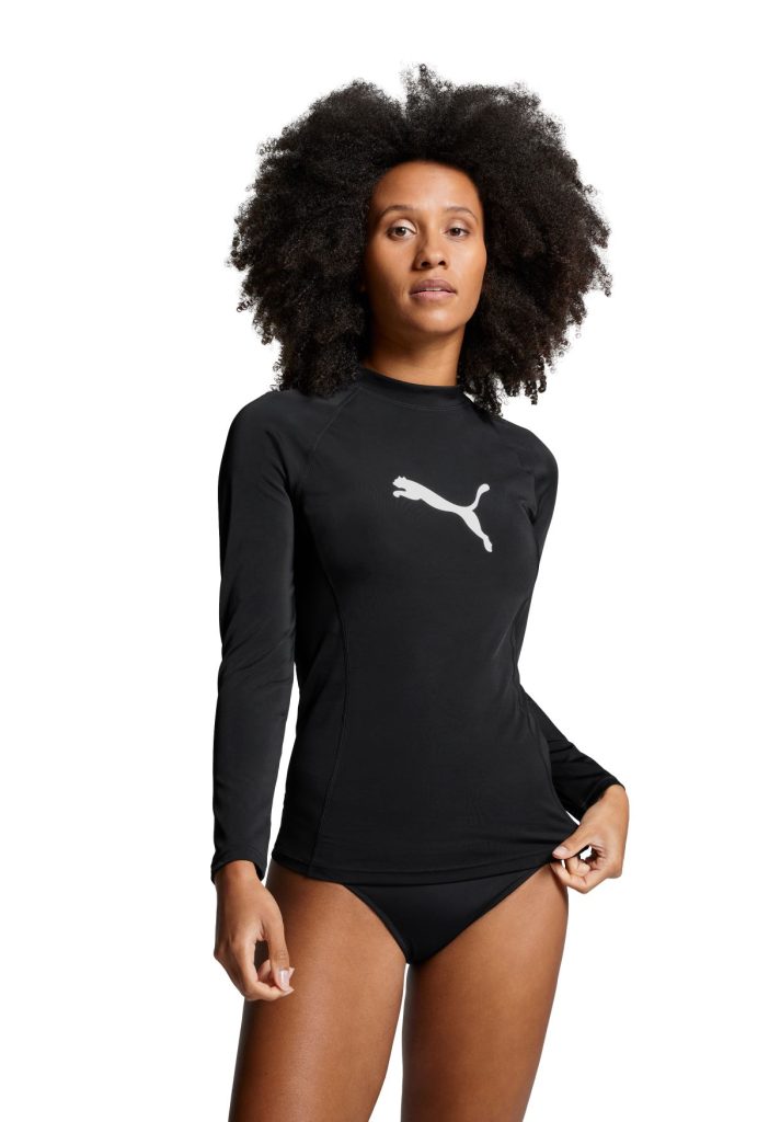 Puma Long Sleeve Rash Guard Dames Zwart-M
