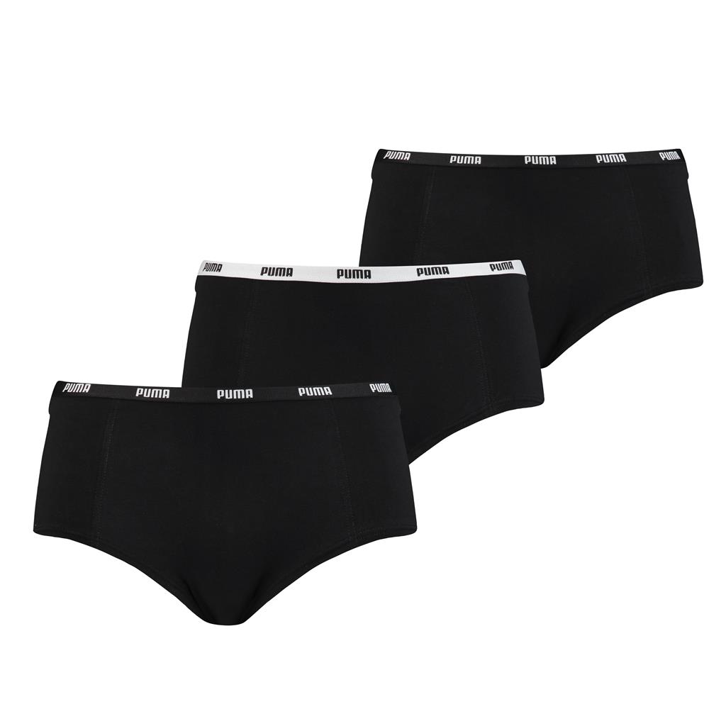 Puma Mini Short Dames Zwart 3-Pack -XL