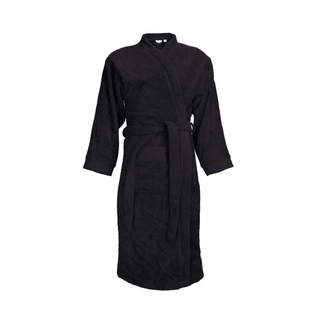 The One Badjas zonder capuchon 340 gram Zwart-XXL/XXXL