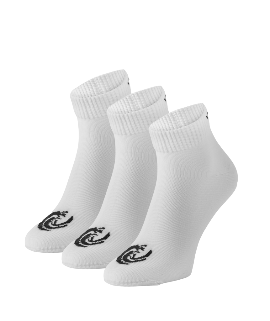 Vinnie-G Quartersokken 3-pack Wit-43/46